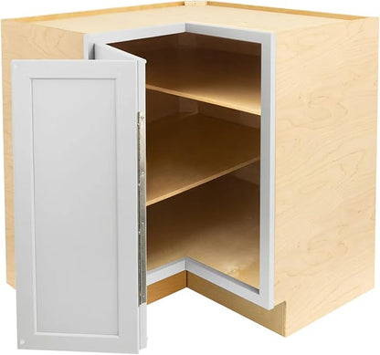 Quicklock RTA (Ready-to-Assemble) | Base Kitchen Cabinets - Shaker Style | Made in America (Pure White, 36" W x 34.5" Hx24 D Easy Reach Base)