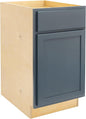 Quicklock RTA (Ready-to-Assemble) | Base Kitchen Cabinets - Shaker Style | Made in America (Needlepoint Navy, 18" Wx34.5 Hx24 D Base)