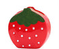 TANG SONG Ceramic Strawberry Make up Brush Holder Cosmetic Storage Box Pen and Pencil Holder Desktop Organizers (Red)