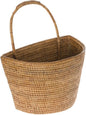 KOUBOO La Jolla Rattan Wall Storage Basket with Handle, Hanging Basket, Storage Bin for Flowers Plants, Home, Office Organizer, Large, Honey Brown