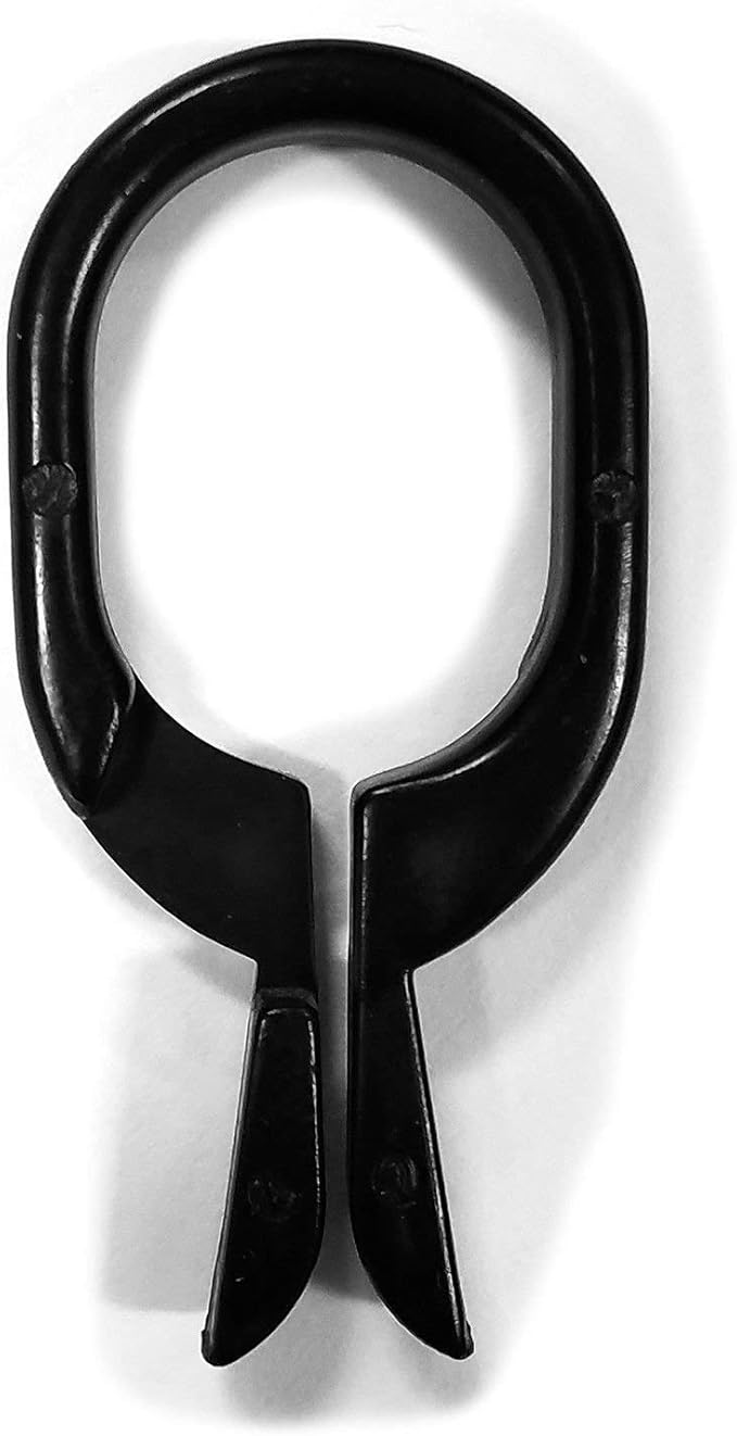 Black Scarf Clip Hangers for Retail, Economic Plastic Fine Garment Pinch Hooks, 500 Pack