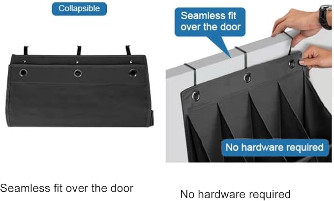 Yosoo Health Gear Pockets Over The Door Shoe Hanging for Closet, Premium Clear Rack Space Saving Storage Holder, Closet Hanger, Hangs on Closets Shoes, Accessories Door, Shoes Organizers Holder