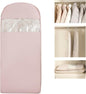 Space Saving Hangable Garment Bag with Self Compression Zipper - Organizer for Closet(Pink，L)