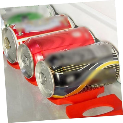 3pcs Silicone Fridge Storage Rack Can Organizer Mat Stackable Soda Can Holder Easy to Clean Heat Cold Resistant