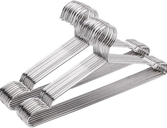 Hangers 20 Pack Metal Heavy Duty Wire Coat Non Slip Hangers Ultra Thin