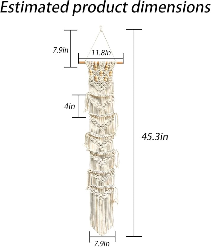 Baseball Hat Organizer,Hat Holder on Wall, Decorative Boho Macrame Hat Rack for Wall to Display Your Baseball Caps Collection