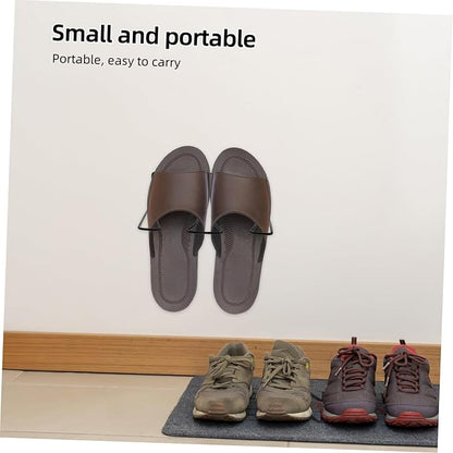 Happyyami 2pcs Over Door Shoe Rack for Boots Wall Mounted Shoe Organizer Easy Installation Space Saving Storage for Entryway Closet and Garage Air Circulation Design to Prevent