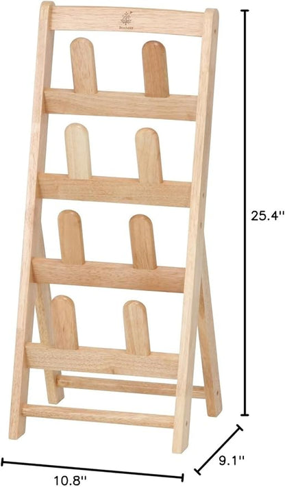Fuji Boeki 10470 Bonheur Slipper Rack, Slipper Storage, For 4 Pairs, Width 10.8 x Depth 9.1 x Height 25.4 inches (27.5 x 23 x 64.5 cm),