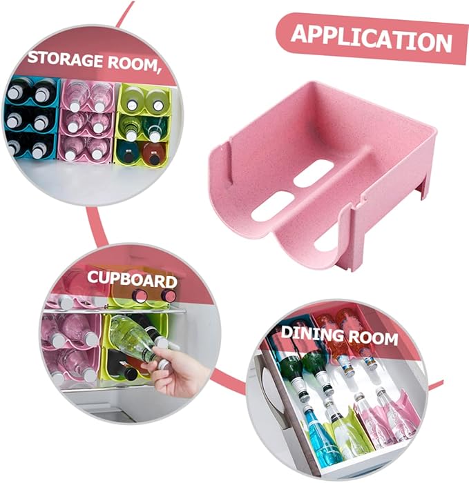 Garneck 3pcs Stackable Storage Rack for Beer Beverage Kitchen Organizers Storage Can Rack Organizer for Pantry
