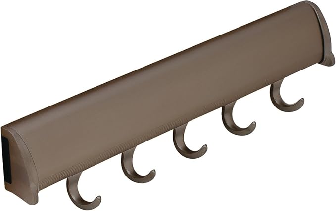 Belt Rack by Hafele, Synergy Collection (Matt Nickel, 5 Hook, 11 7/8")