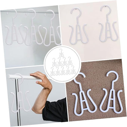 IMIKEYA 10Pcs Plastic Shoes Drying Hook Double Hook Design for Slippers Boots and Towels and Strong Shoe Hangers for Easy Organization and Space Saving