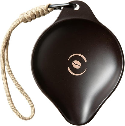 OutIn Coffee Bean Dosing Tray with Strap, Made from a Coffee Ground Composite, Lightweight & Durable