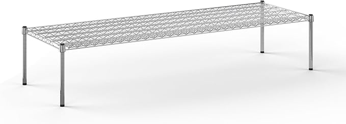 24" Deep x 60" Wide x 14" Height Wire Shelving Kit | 1-Tier | NSF Commercial Storage Rack Unit