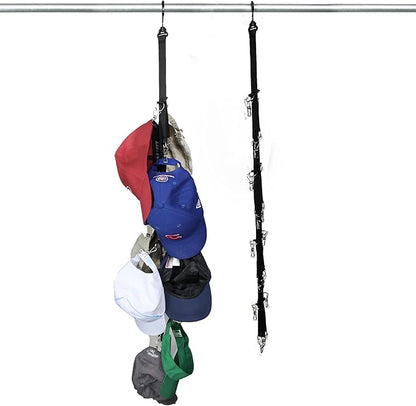 LAMINET Closet Hanger Hat Rack Organizer Hats, Purses, and other items for up to 16 items. Easy Assembly Hangs Over Rod Dent/Scratch Free