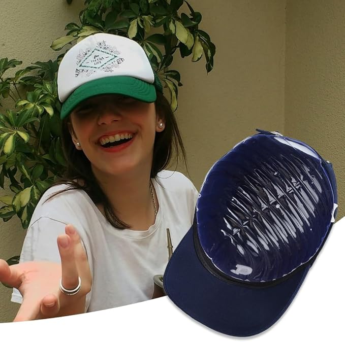 SUPERFINDINGS 16PCS Hat Shaper Inserts for Baseball Caps 7.48x7.67inch Plastic Clear Half Hat Stay Hat Shaper Hat Support Portable Baseball Cap Holder for Shop Living Room Display