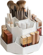 360° Rotating Makeup Brush Holder Organizer with 9 Slots, Makeup Organizers Countertop, Makeup organization and Skincare Storage for Vanity, Desktop, Bathroom (WHITE)