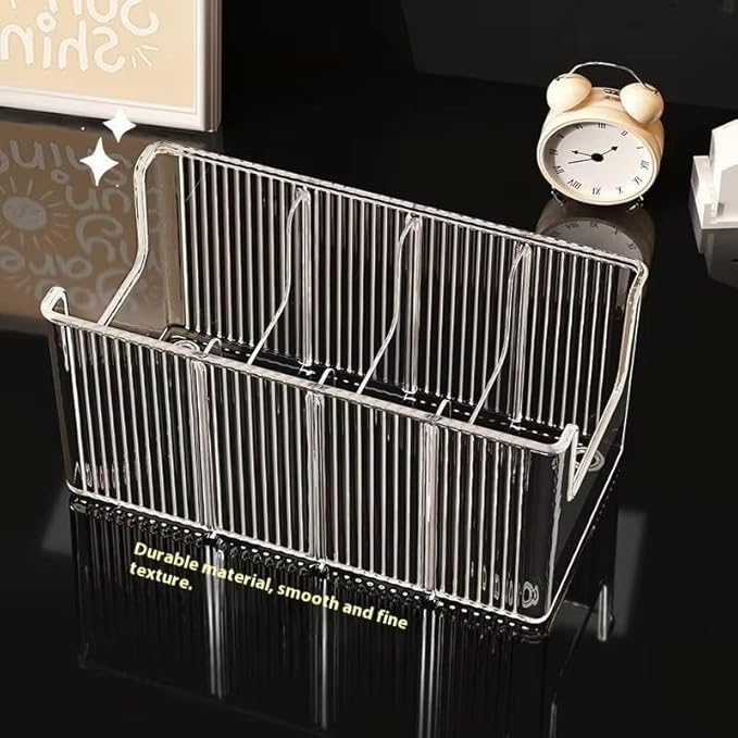 Drawer Organizer for Belt, Tie, Wallet & Accessories | Transparent Belt Storage Box with Removable Dividers – Slim Closet Organizer, Space-Saving Design, Customizable Compartments (2)
