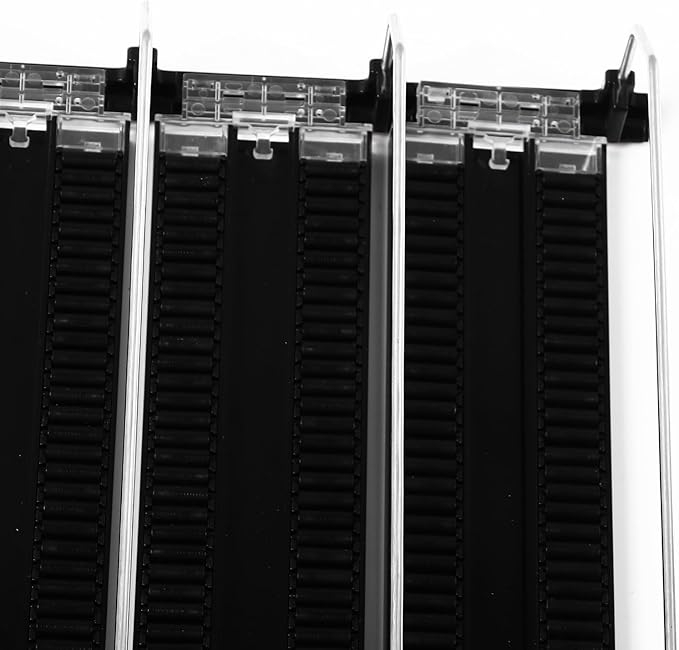 Fridge Drink Dispenser: Adjustable Width, Rainproof Design, Self Pushing Soda Can Organizer, Ideal for Soda and Beer, Black (5PCS)