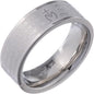 Hail Mary Prayer Ring in Italian - Stainless Steel LUX, 22 mm (0.87 inc.) - UK Y