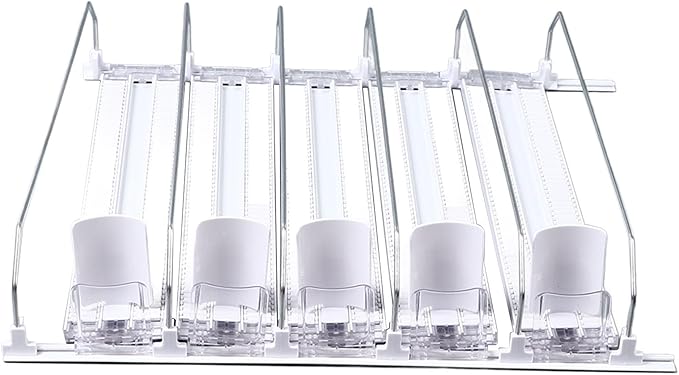 Adjustable Fridge Drink Dispenser Refrigerator Self Pushing Soda Can Organizer for Can (5PCS)