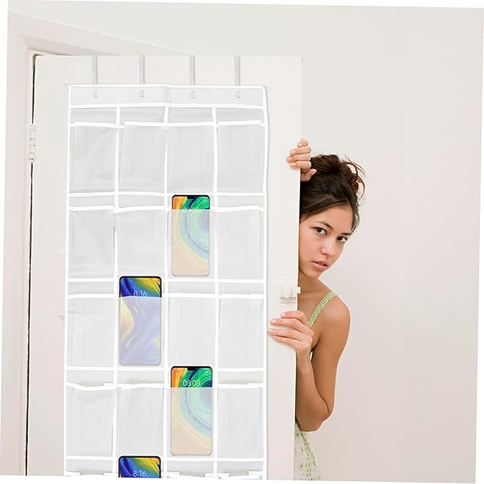 Unomor Hanging Wall Storage Bag Door Storage Organizer Practical Sundries Organizer for Home
