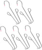 MAGICLULU Shoes Hanger Drying Rack with 5 Connectable U-shaped Hooks for Household Slippers Organizer Wall-mounted Hanging Shoe Drying Rack for Balcony and Closet Random Random Color
