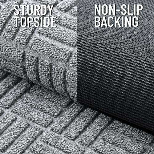 OLANLY Front Door Mat Outside Entrance 47x17, Heavy-Duty Rubber Doormat - Image 3