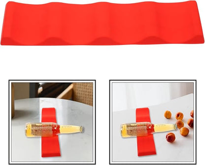 2pcs Creative Wine Bottle Holder Rack Silicone Pad for Bar Hotel Decorative