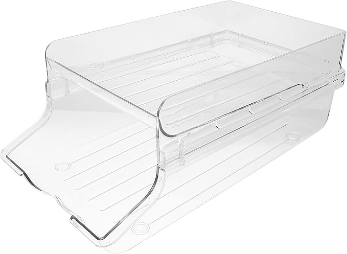 Automatic Rolling Can Storage Rack Large Refrigerator Drink Organizer Food Grade Plastic Fridge Can Dispenser Beverage Container for Kitchen Pantry