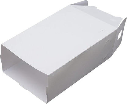 Gdrasuya10 Shoe Storage Boxes, 24 Pcs Stackable White Shoe Cabinet Organiser Plastic Shoe Storage Boxes