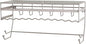 Simplify Wall Mounted Jewelry Organizer | Dimensions: 14.6"x 3.9"x 7.5" | 1 Tier | Home Organization | Great for Bracelets | Necklaces | Earrings | Satin Finish | Mirror Base Shelf