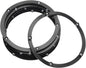 MECCANIXITY 5inch Rotating Swivel Stand with Steel Ball Bearings Annular Lazy Susan Base Turntable for Kitchen Corner Cabinets, 121 x 105mm Black Pack of 6
