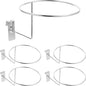 PRETYZOOM Hat Rack for Grid Wall Panels Metal Ball Display Holder Organizer for Basketball Football Rugby Caps 9.84X5.51X10.62In Space-Saving Wall Mount Storage for Home Shop