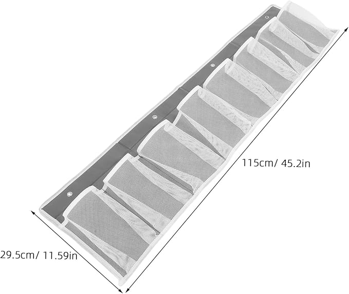 Healifty RV Shoe Storage Bag 8-Slot Non-Woven Fabric Bedside Organizer Hanging Pocket for Shoes and Small Items Space-Saving RV Storage Solution