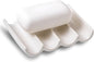 Soap Dish, Draining Ceramic Soap Holder Fluted Design Bar Soap Holder for Shower Bathroom, Soap Saver, Gift for Women Man, White 1 Pcs