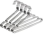 OIKA 40 Pack Stainless Steel Hangers with Grooves - Space Saving Closet Hangers, Heavy Duty Rustproof Metal Clothes Hangers for Tank Tops/Cardigans, Dorm & Outdoor Drying (Silver)