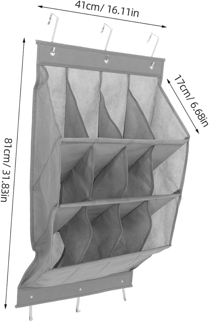 IMIKEYA Over Door Shoe Organizer Breathable Hanging Storage Rack for Boots Heels Slippers for Narrow Doors Spaces Design