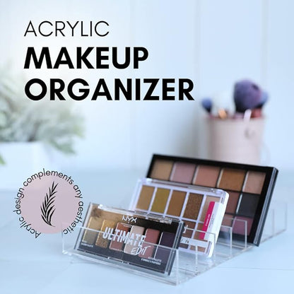 Mantello Clear Makeup Organizer Eyeshadow Palette Organizer Cash Holder & Makeup Palette Organizer Acrylic