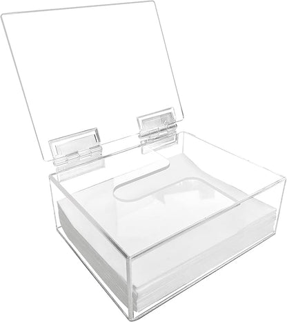 YeeBeny Laundry Detergent Sheets Organizer Compatible with Earth Breeze - Clear Acrylic Dispenser with Lid for Laundry Room