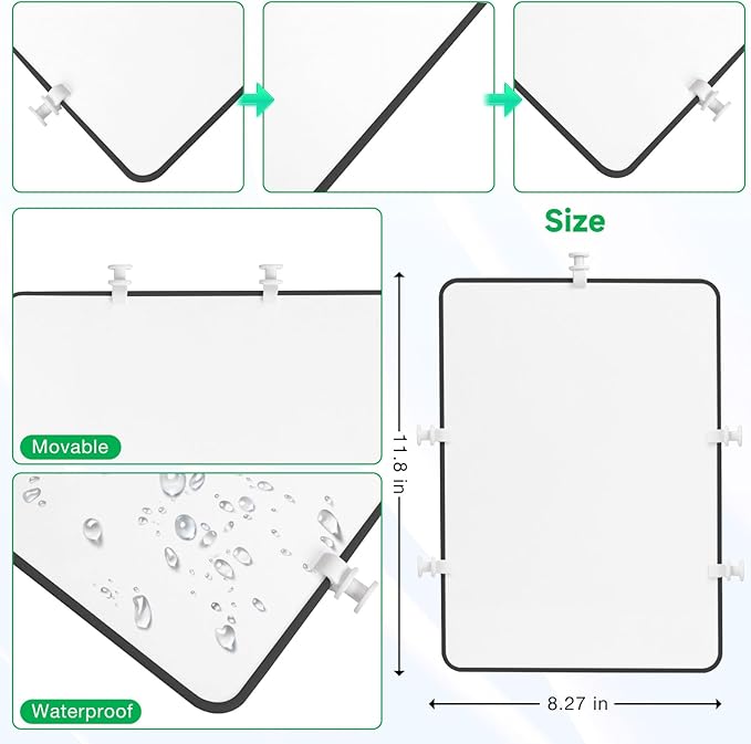 2PCS Divider Tray for Bogg Bags - Organize & Divide Space with Bogg Bag Accessories Inserts (Black)