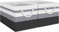 Fab totes Storage Bins 2-Pack, Foldable Storage Baskets for Organizing Toys, Books, Shelves, Closet, Large Storage Box with Rope Handles, Sturdy Organizer Bins,Gradient Grey