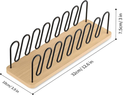 Hat Organizer for Baseball Caps 2 Pack, Premium Wood and Metal Design Hat Storage for 14 Baseball Caps, Tabletop Hat Racks for Closet, Dresser, Entrance (2PCS)