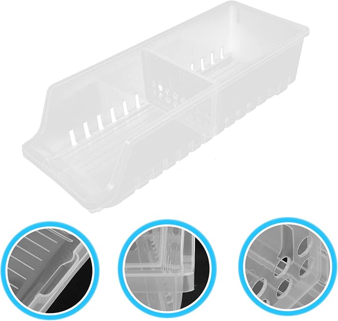 HEALLILY Canned Drink Holder for Fridge Soda Dispenser for Refrigerator Beer Storage Box Stackable Can Organizer Drink Can Dispenser