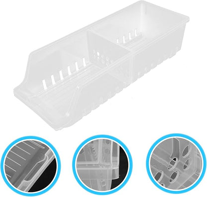 HEALLILY Canned Drink Holder for Fridge Soda Dispenser for Refrigerator Beer Storage Box Stackable Can Organizer Drink Can Dispenser