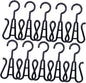 Happyyami 10pcs Sturdy Plastic Shoes Drying Racks Double Hook Shoes Hanger Boot Hangers for Home Travel Hanging Organizer