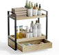 Boulphia 2-Tier Bathroom Organizer (Brown - New)