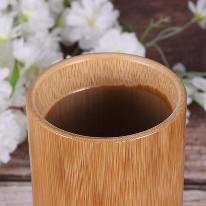 KItchen Utensil Holder Caddy Bamboo Kitchen Tool Holder Chopsticks Storage Barrel Spoon Fork Holder Cutlery Storage Container Organizer 20cm