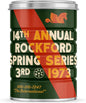Retro Tin Can, Studio MPLS Designs, Collectable, Peel & Stick Valved End with Metal Lid, 8-12oz (4.0625 x 5.5 in) (1973 Design)