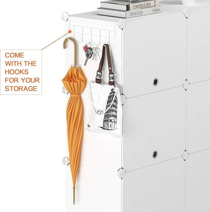 HOMIDEC Shoe Rack, 6 Tier Shoe Storage Cabinet 24 Pair Plastic Shoe Shelves Organizer for Closet Hallway Bedroom Entryway