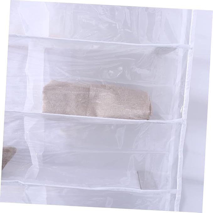 over The Door Shoe Organizer Space Saving Hanging Rack for Shoes Slippers and Accessories Closets and Spaces White